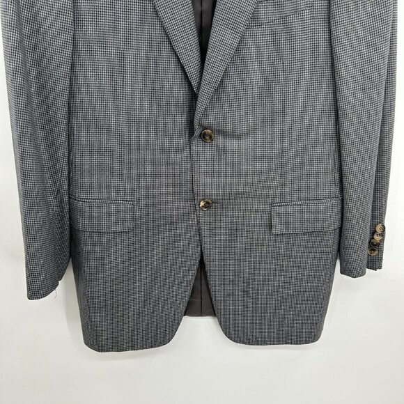 ERMENEGILDO ZEGNA Men's Gray 100% Wool Two Button Blazer Suit Jacket Size 48R - Picture 4 of 11